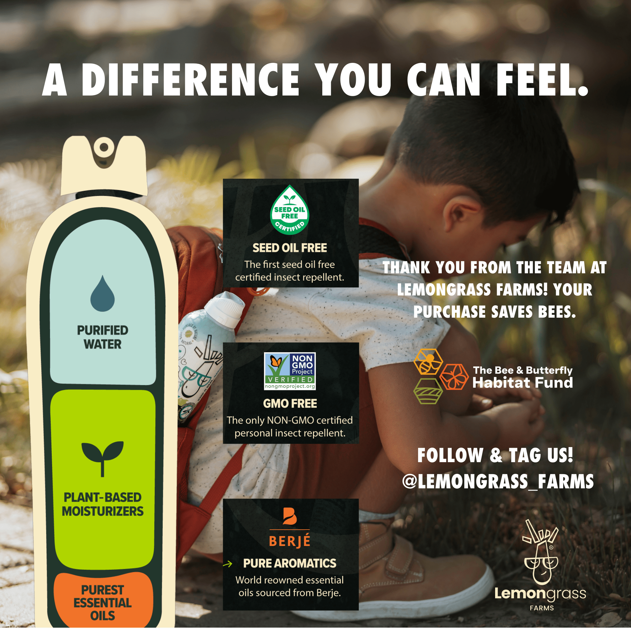 TREK® NATURAL INSECT REPELLENT FOR KIDS - Lemongrass Farms