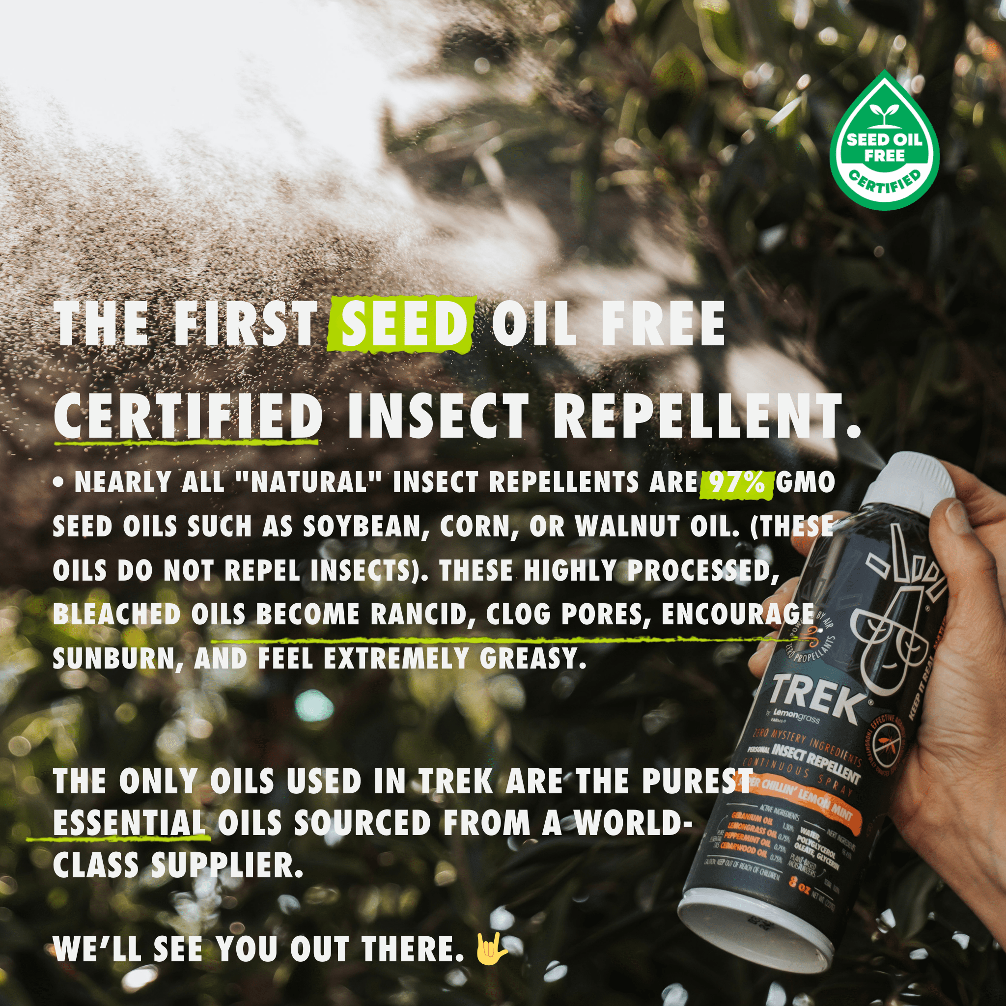 TREK® NATURAL INSECT REPELLENT FOR KIDS - Lemongrass Farms