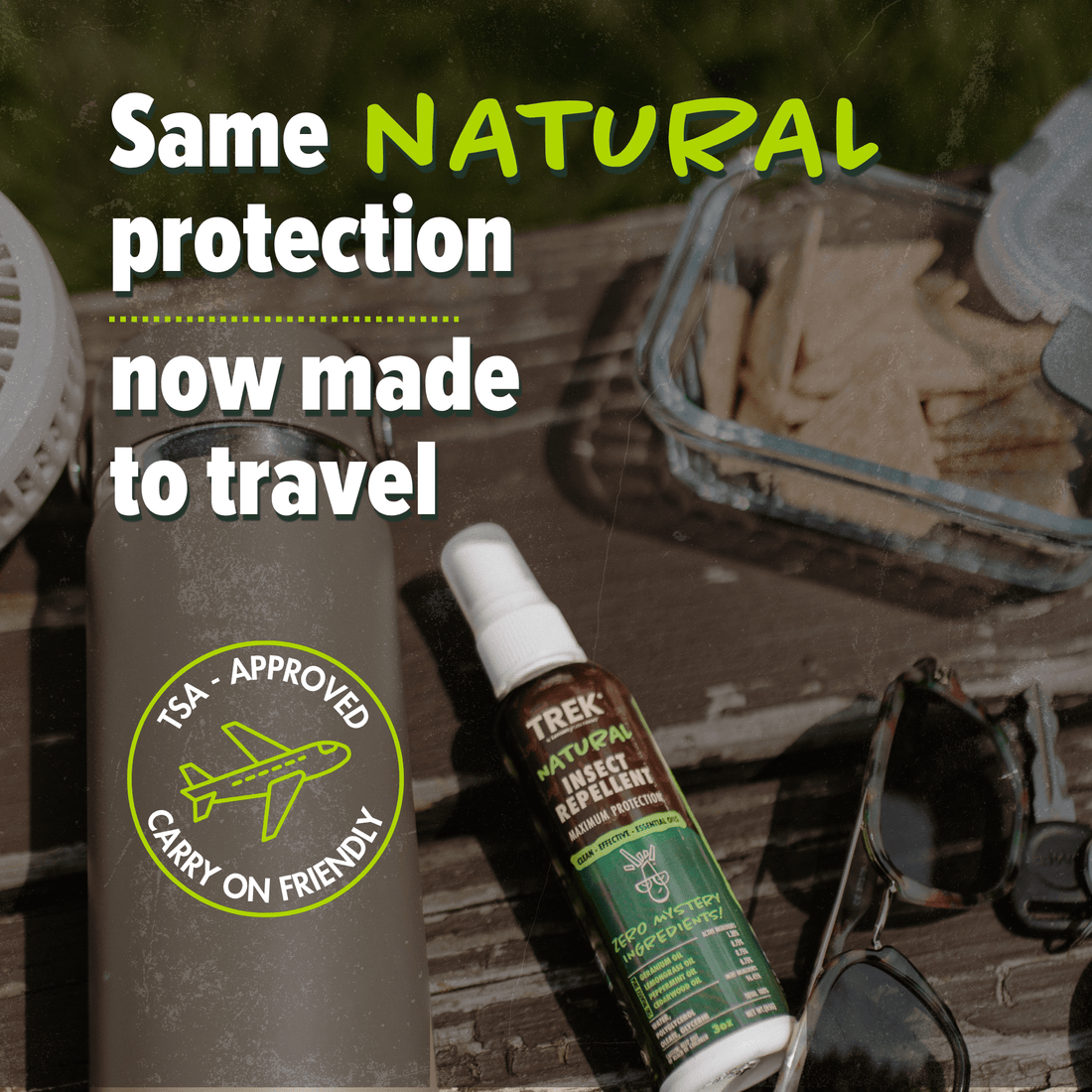 TREK® Maximum Protection Natural Insect Repellent 3oz - Lemongrass Farms