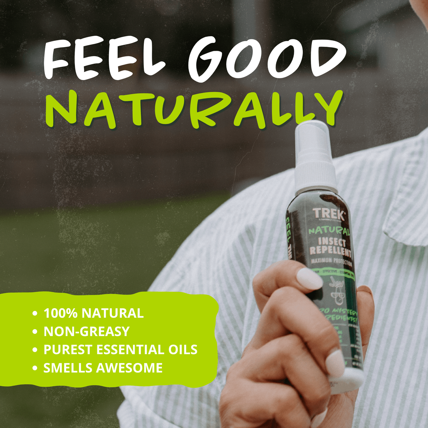 TREK® Maximum Protection Natural Insect Repellent 3oz - Lemongrass Farms