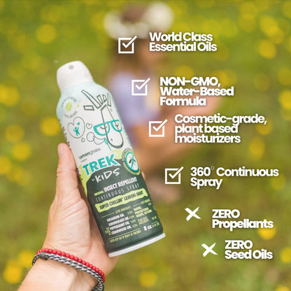 TREK® NATURAL INSECT REPELLENT FOR KIDS - Lemongrass Farms