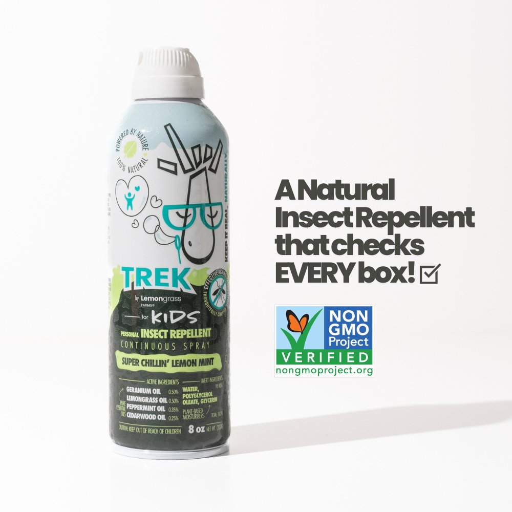 TREK® NATURAL INSECT REPELLENT FOR KIDS - Lemongrass Farms